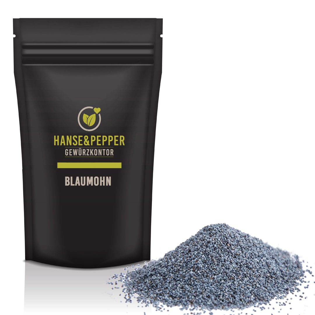 Produkttüte mit Blaumohn