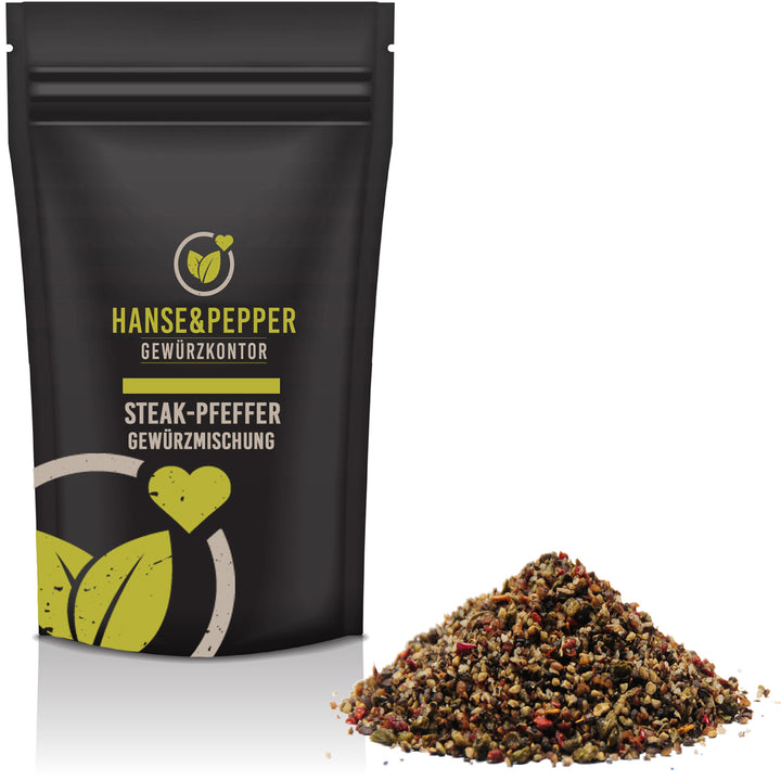 Produkttüte mit Steak-Pfeffer Gewürz