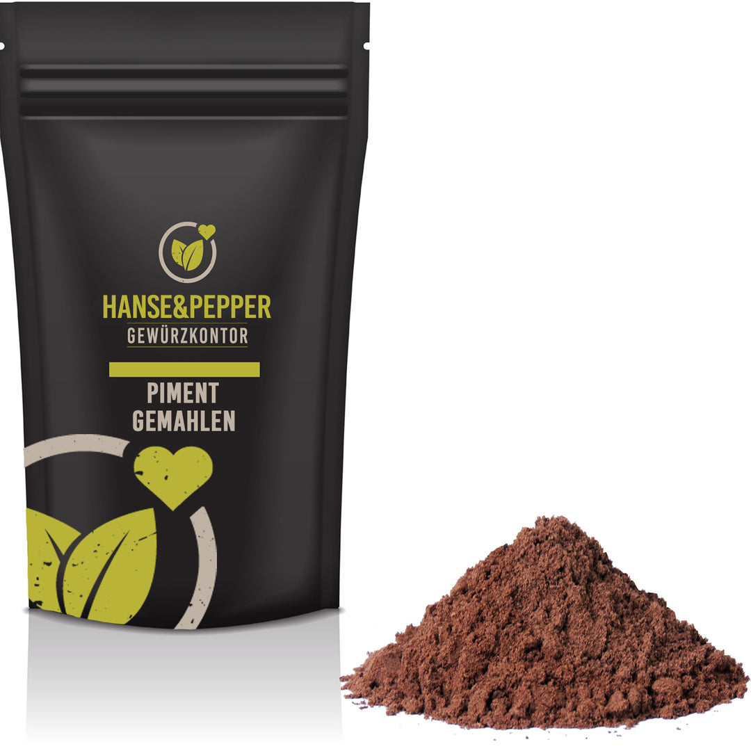 Produkttüte mit Piment gemahlen Gewürz