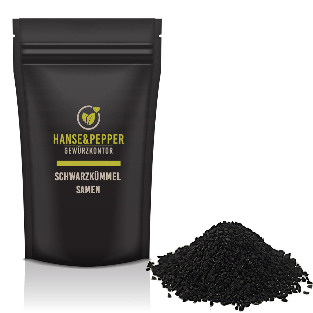 Produkttüte mit Schwarzkümmelsamen