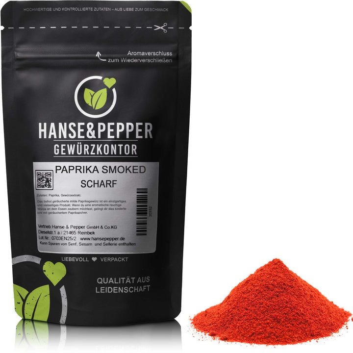 Paprika smoked (geräuchert) scharf