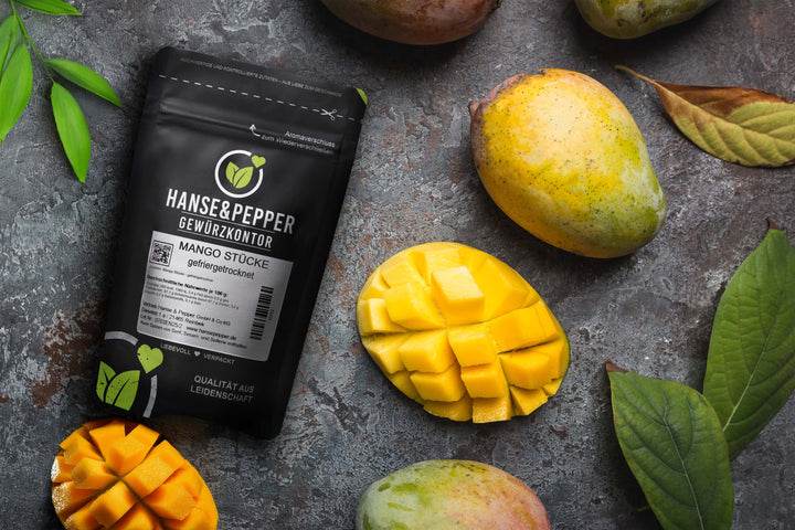 Mango Stücke gefriergetrocknet