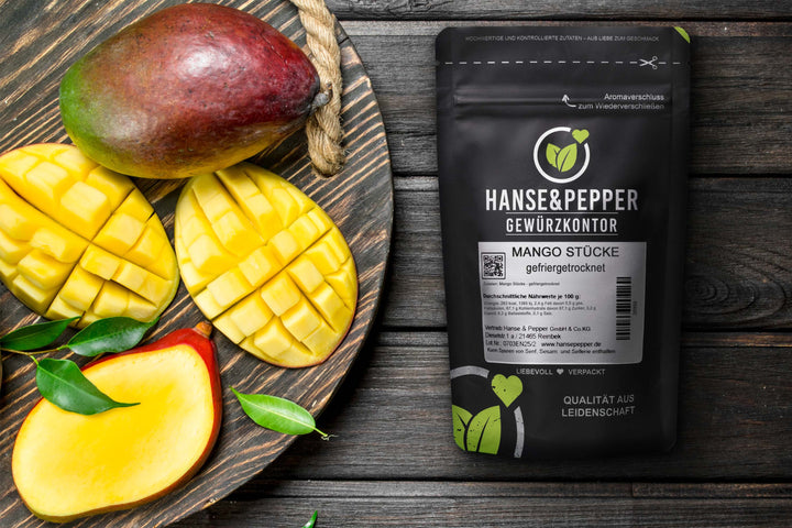 Mango Stücke gefriergetrocknet