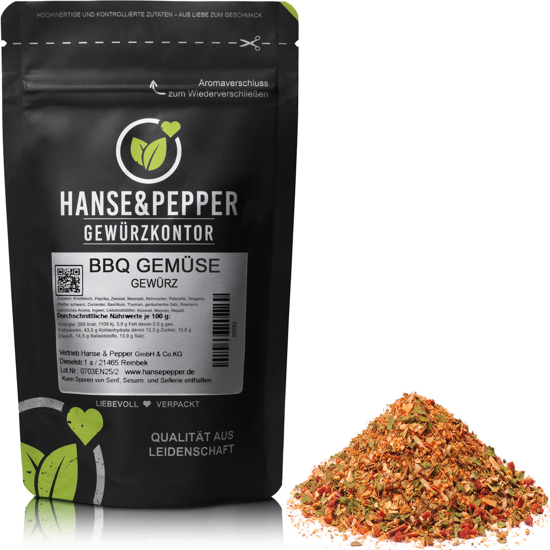 Produkttüte mit BBQ Gemüse Gewürz