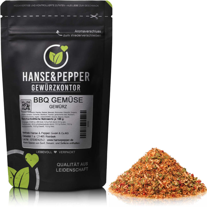 Produkttüte mit BBQ Gemüse Gewürz