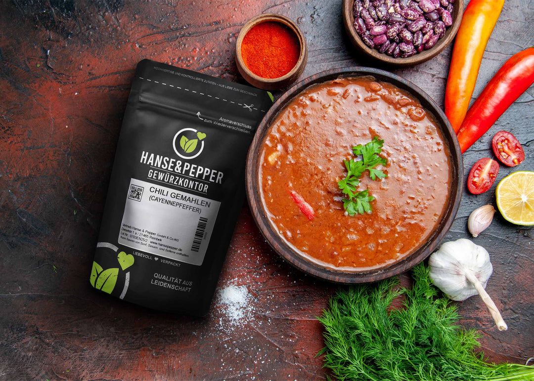 Chili gemahlen - (Cayennepfeffer)