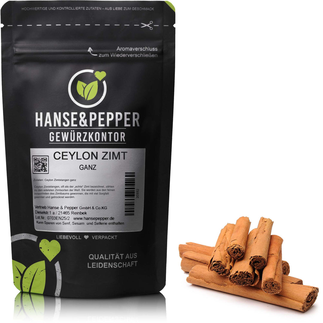 Produkttüte mit Ceylon Zimt Gewürz