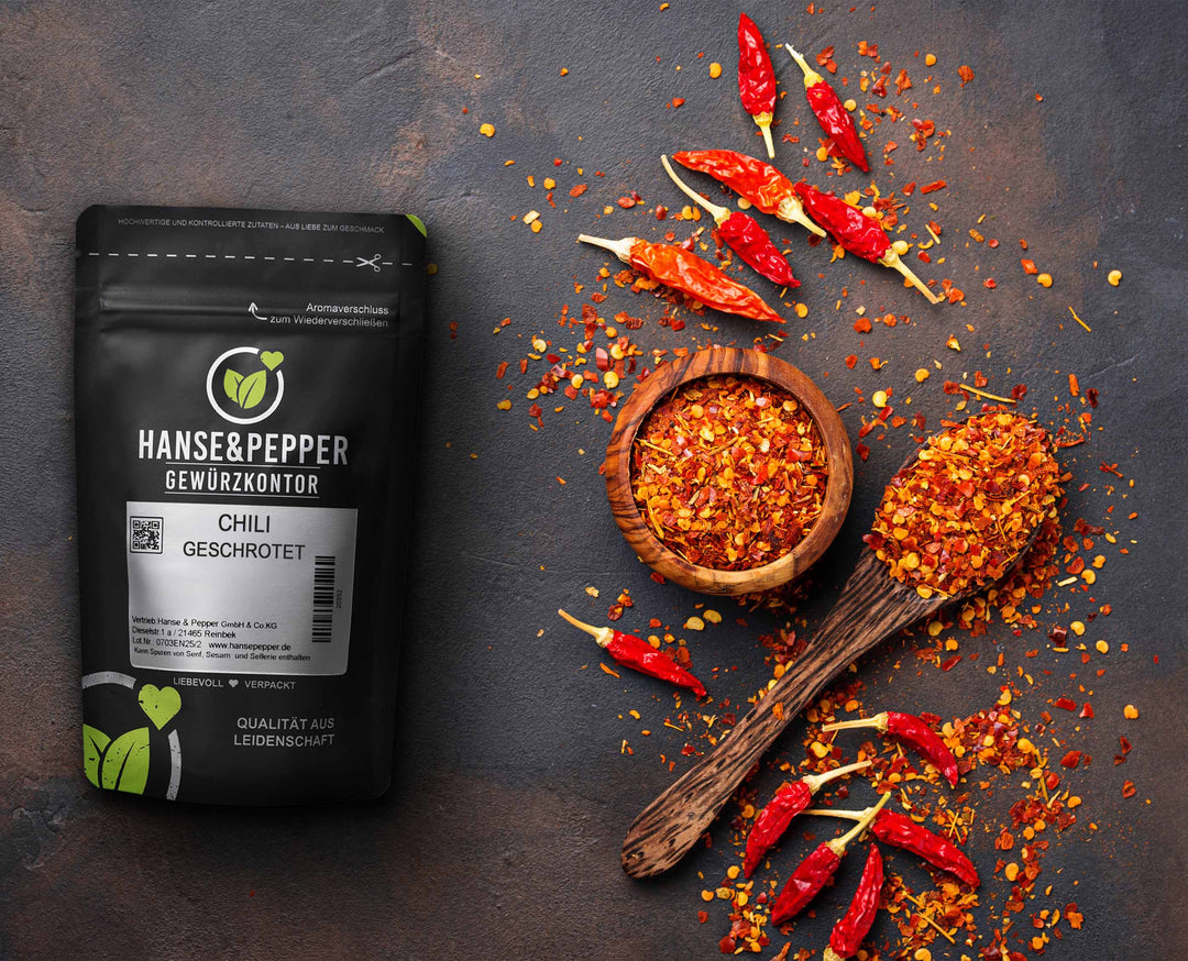 Chili geschrotet