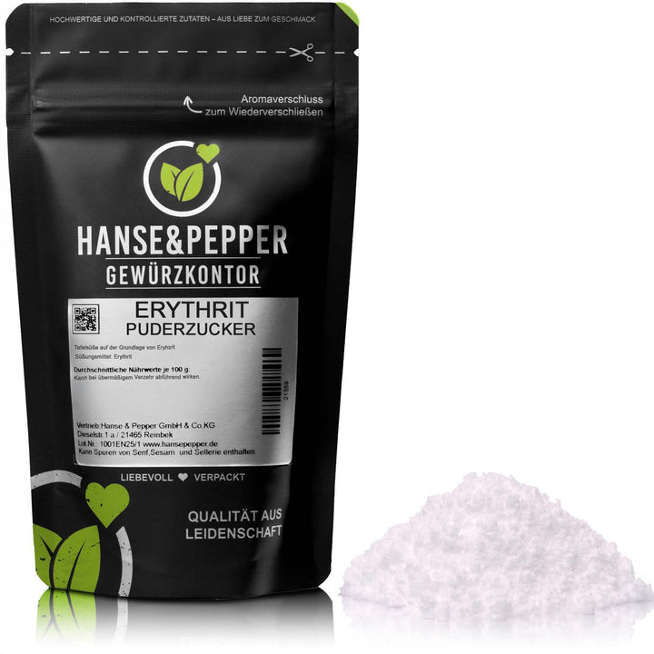 Produkttüte mit Erythrit Puderzucker