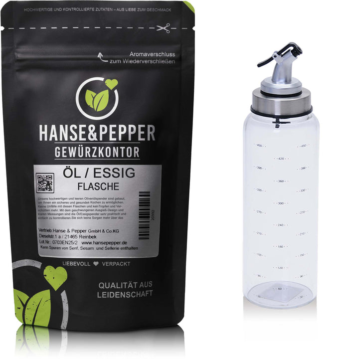 Essig Ölspender Flasche in 500ml