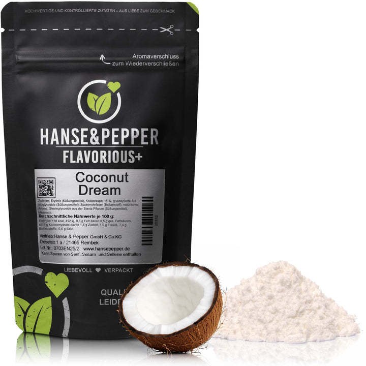 Flavorious+ Geschmackspulver - natürlich gesüßt mit Erythrit & Stevia