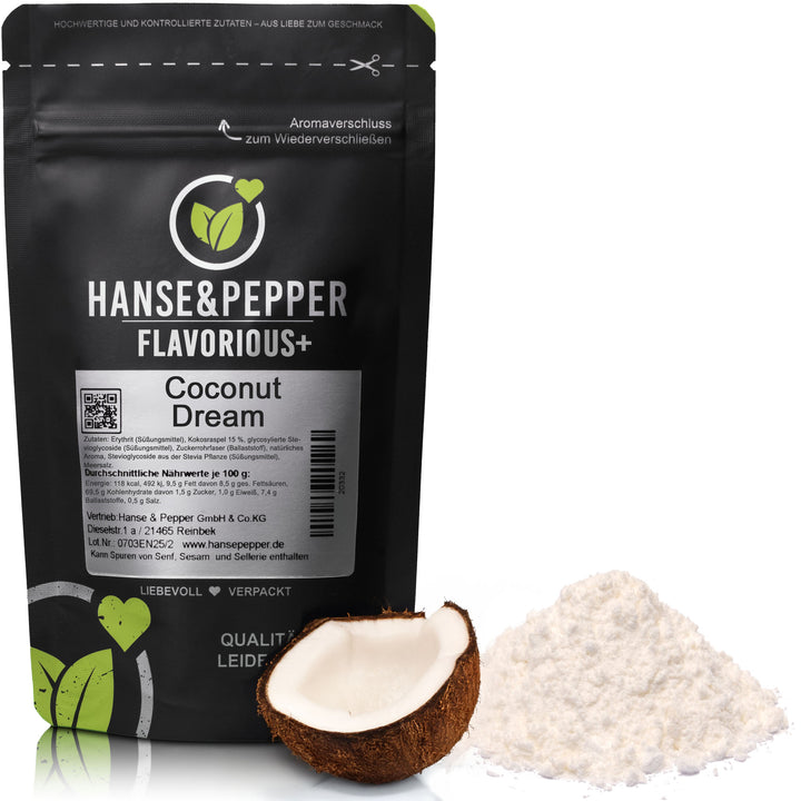 Flavorious+ Geschmackspulver - natürlich gesüßt mit Erythrit & Stevia