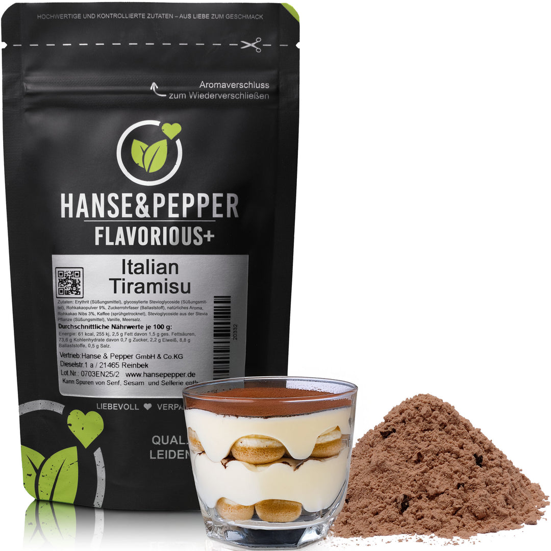 Flavorious+ Geschmackspulver - natürlich gesüßt mit Erythrit & Stevia