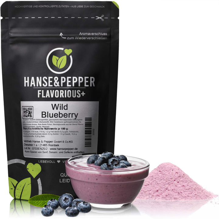 Flavorious+ Geschmackspulver - natürlich gesüßt mit Erythrit & Stevia