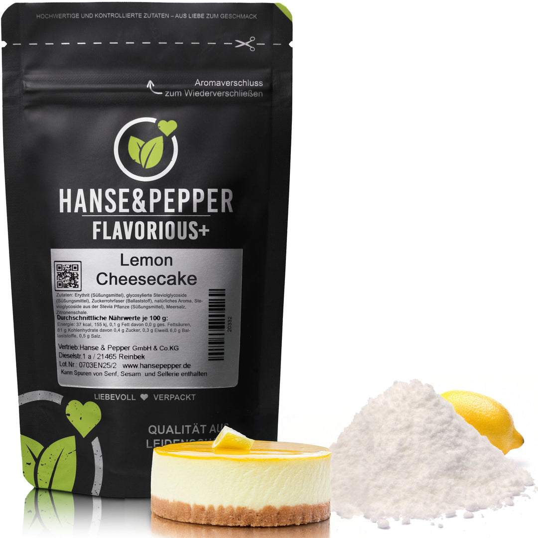 Flavorious+ Geschmackspulver - natürlich gesüßt mit Erythrit & Stevia