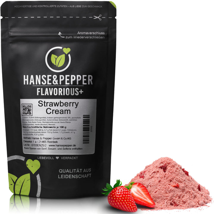 100g Flavorious+ Geschmackspulver - natürlich gesüßt mit Erythrit & Stevia