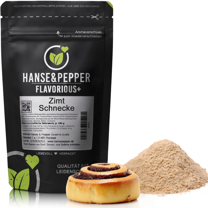 100g Flavorious+ Geschmackspulver - natürlich gesüßt mit Erythrit & Stevia