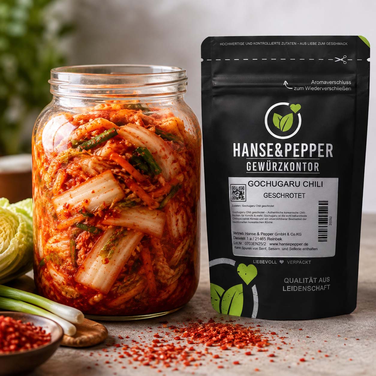 Gochugaru Chili geschrotet