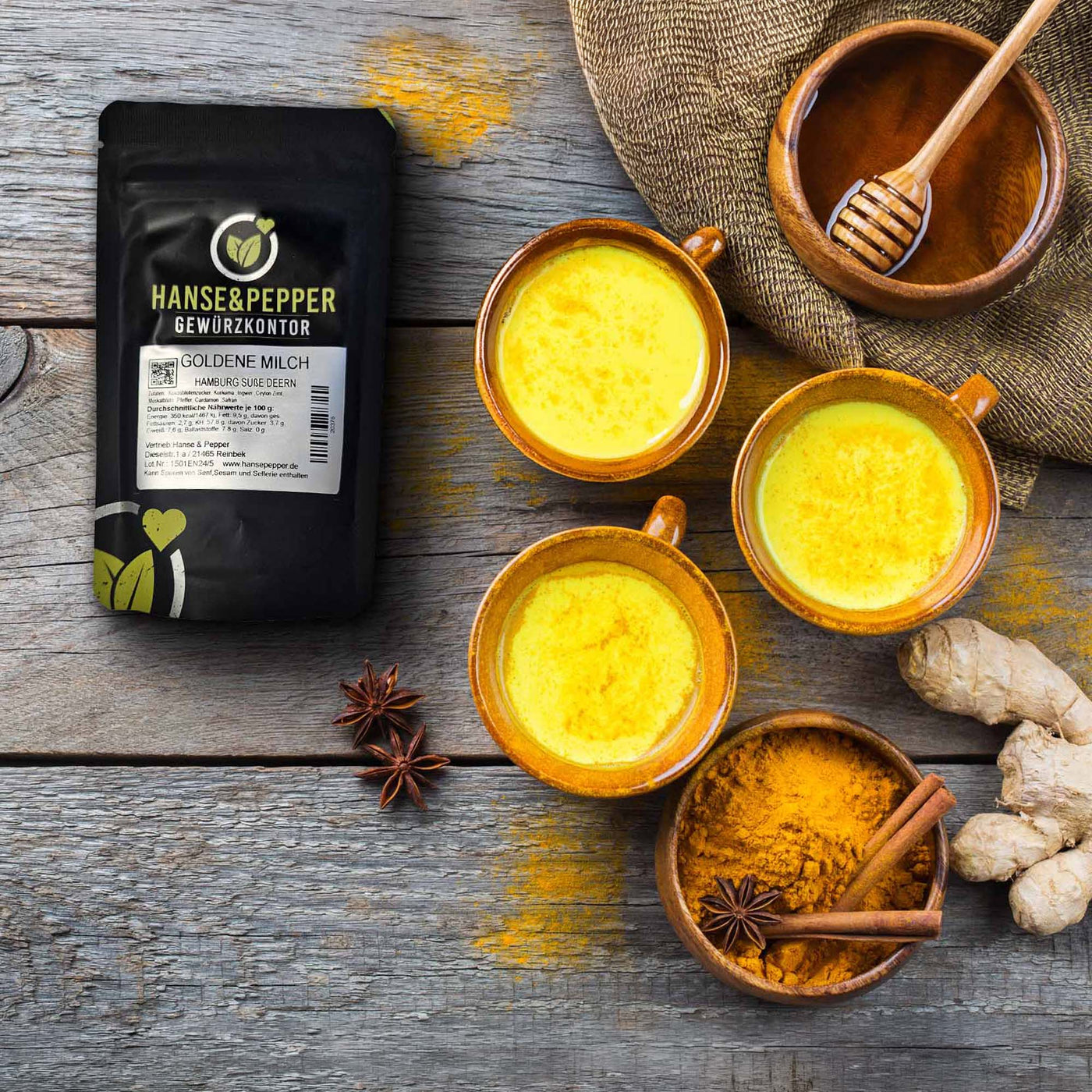 Goldene Milch Mischung - Süße Deern