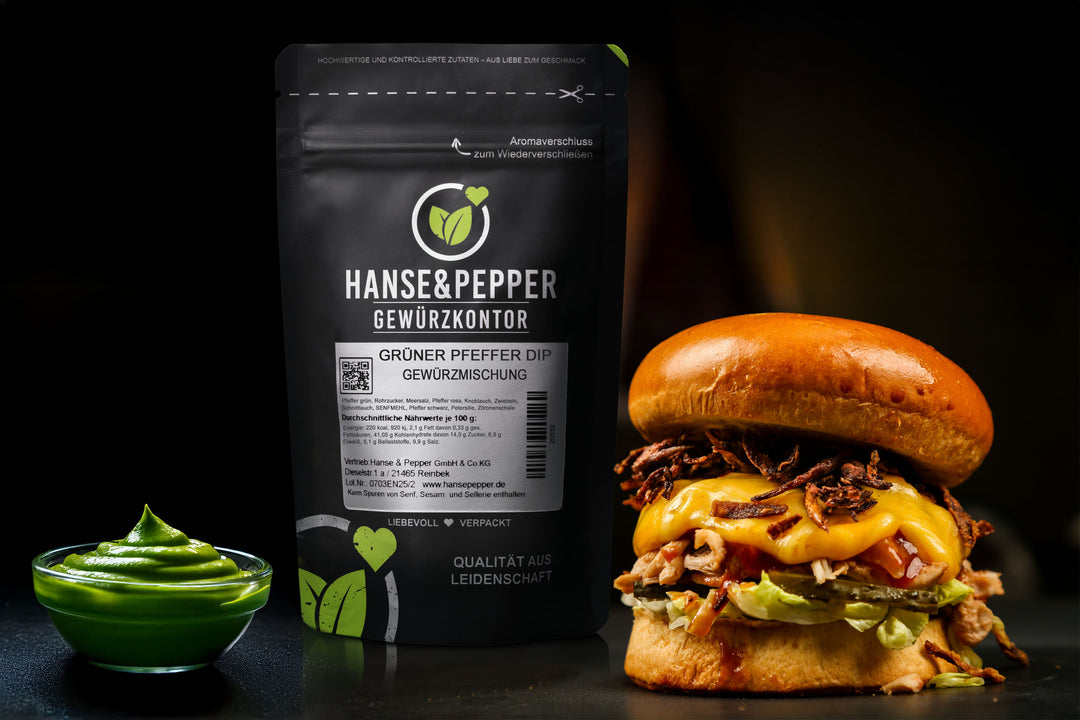 Grüner Pfeffer Dip Gewürzmischung
