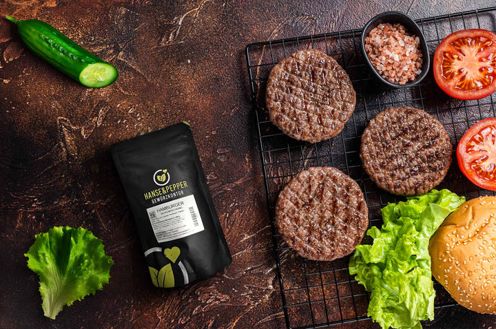 Hamburger Gewürz mit Grillgut