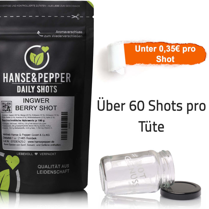 Ingwer Berry Shot Pulver