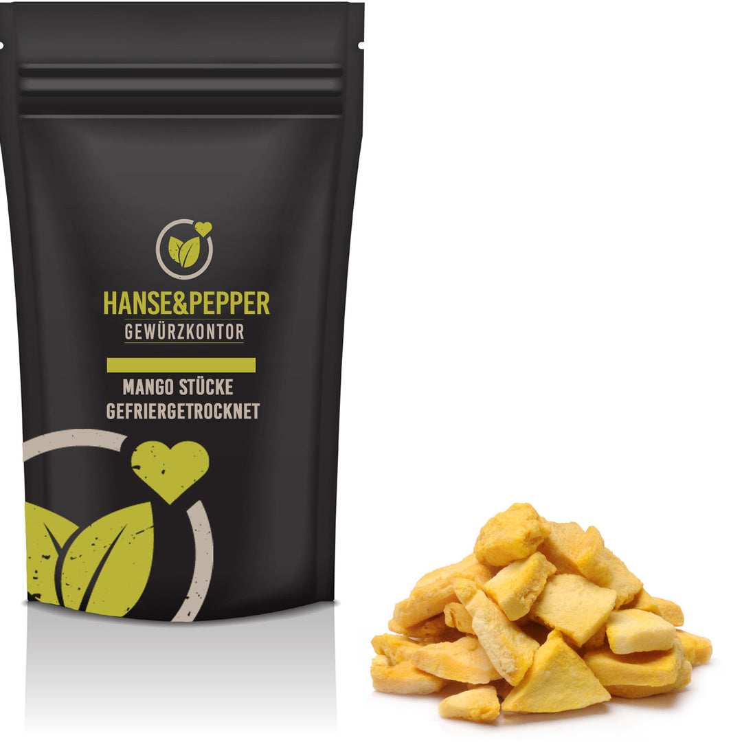 Produkttüte mit Mango Stücken