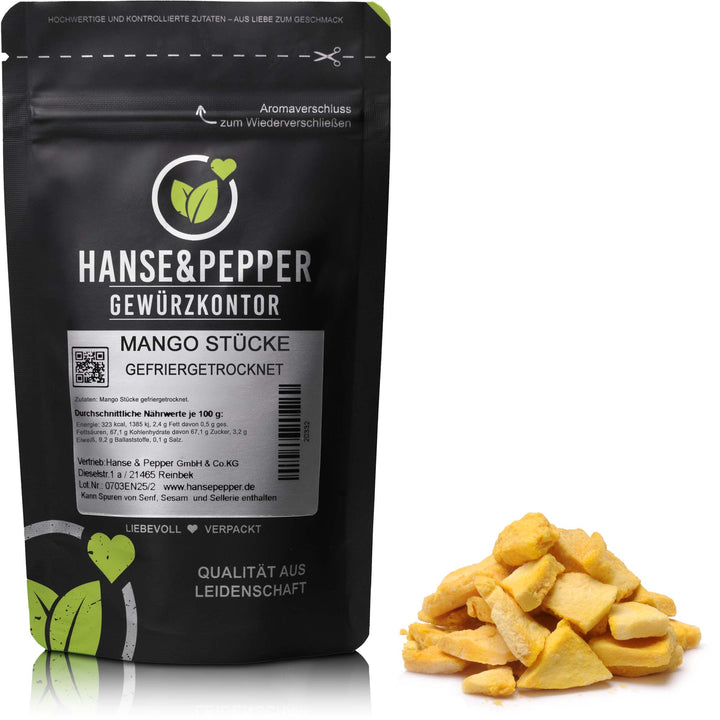 Produkttüte mit Mango Stücken