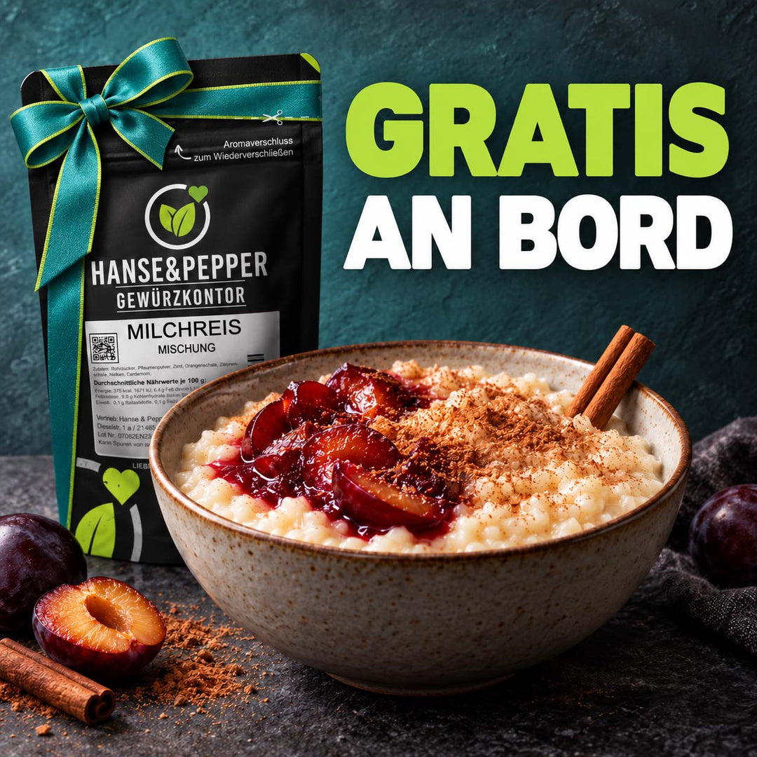 100g Gratis Milchreis Mischung - Topping -- Aktion