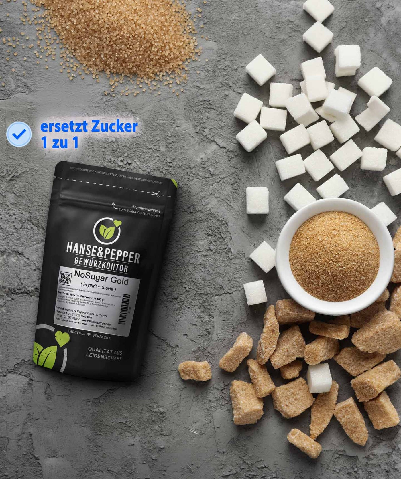 NoSugar Gold - Erythrit + Stevia