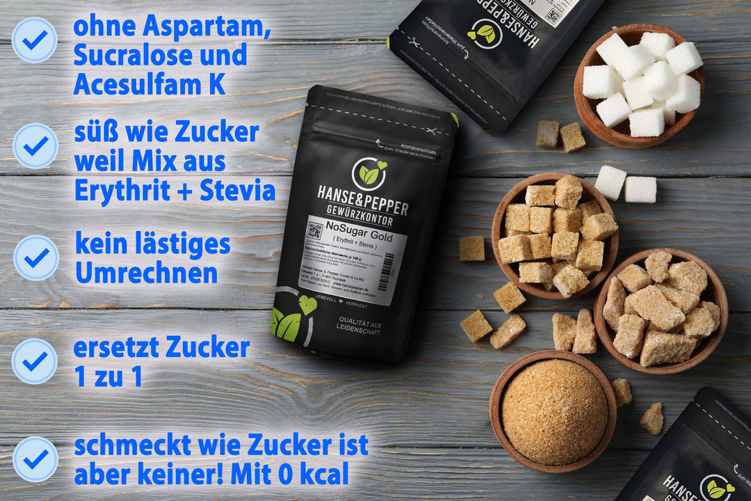 NoSugar Gold - Erythrit + Stevia