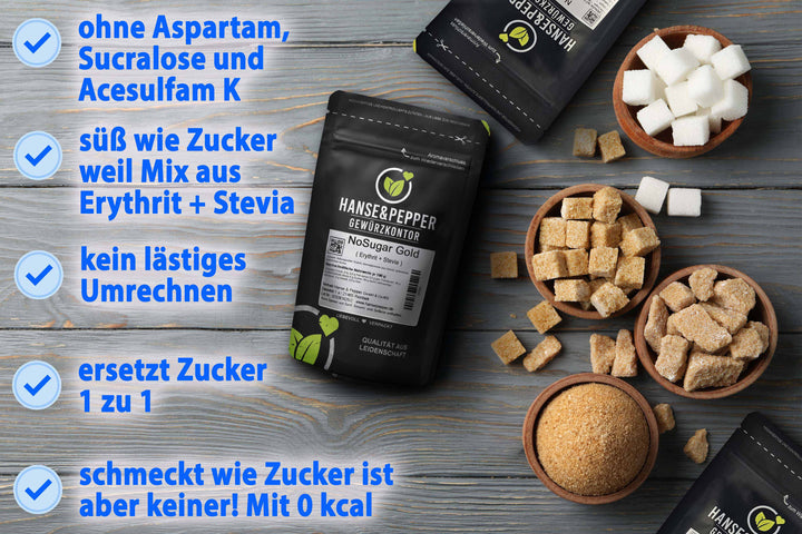 NoSugar Gold - Erythrit + Stevia
