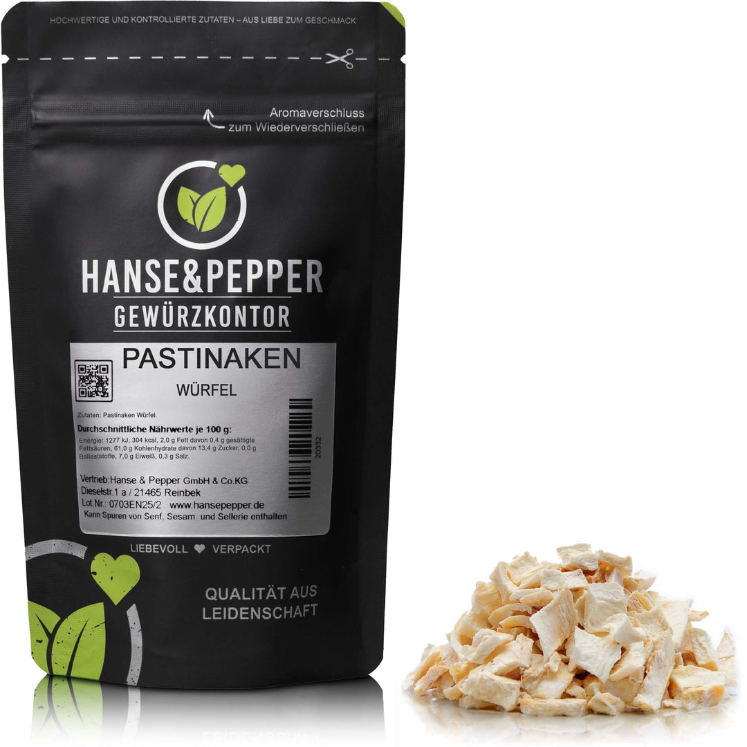 Produkttüte mit Pastinaken Würfel