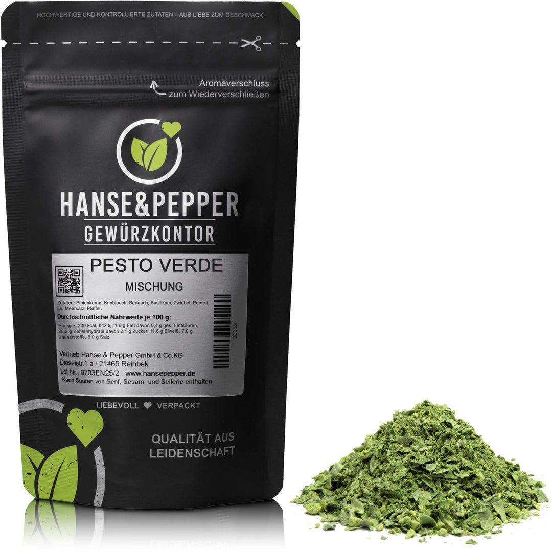 Produkttüte mit Pesto Verde Mischung