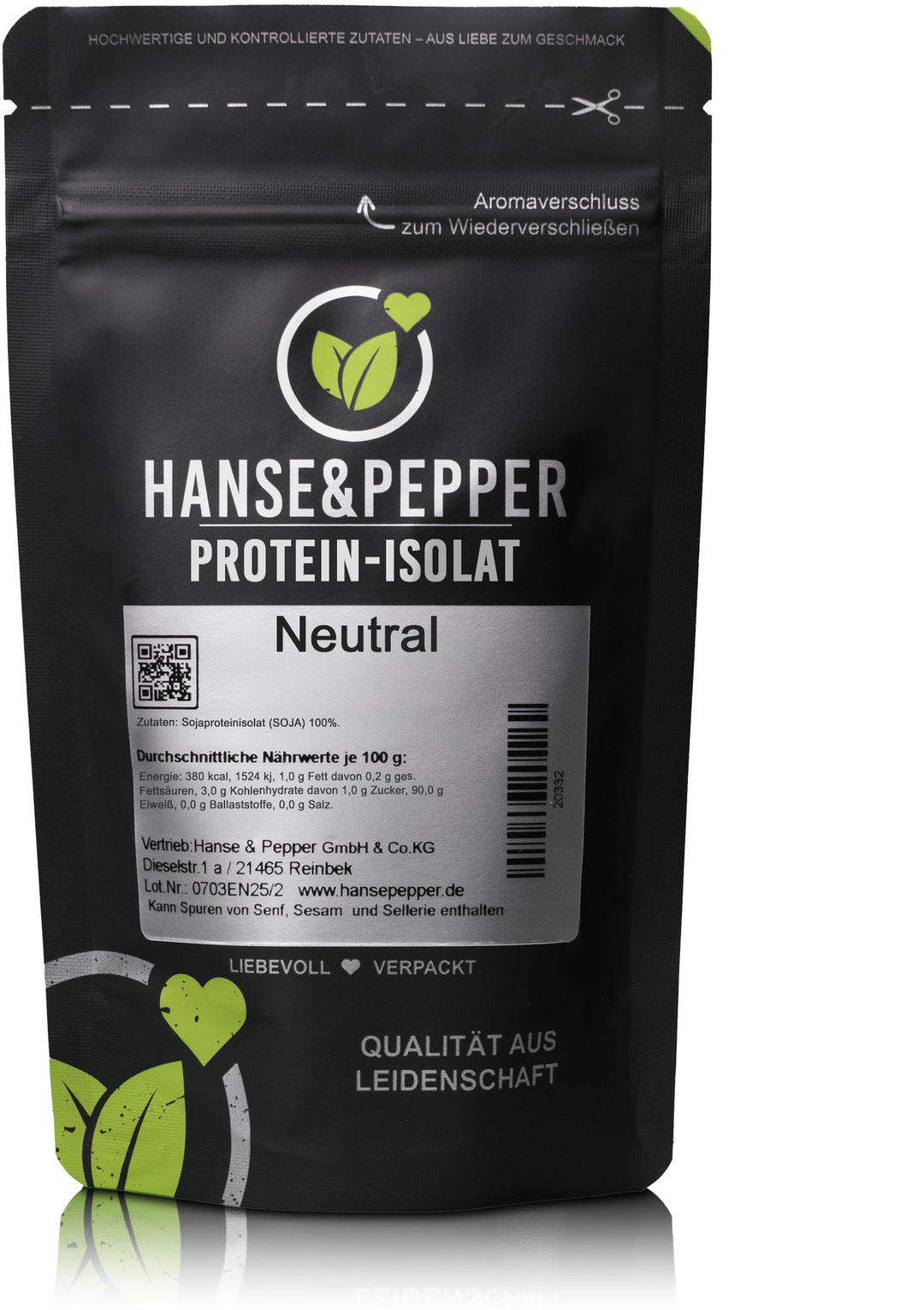 1kg Sojaprotein-Isolat Eiweiß 100% Vegan