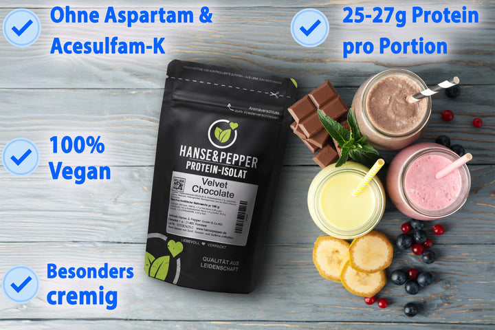 Veganes Proteinpulver aus Sojaprotein-Isolat - Hoher Proteingehalt
