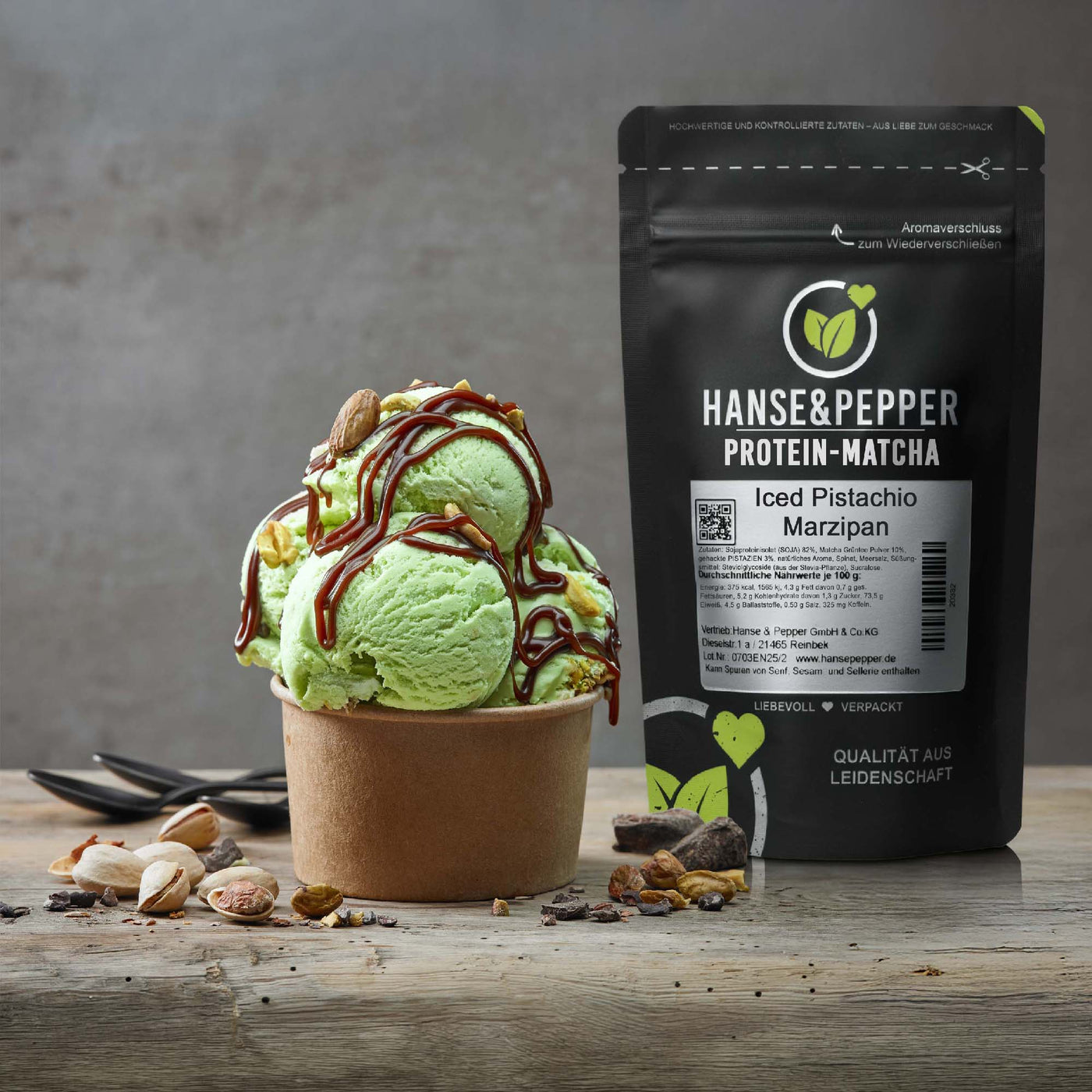 Protein Matcha - Veganes Eiweiß für Iced Shakes