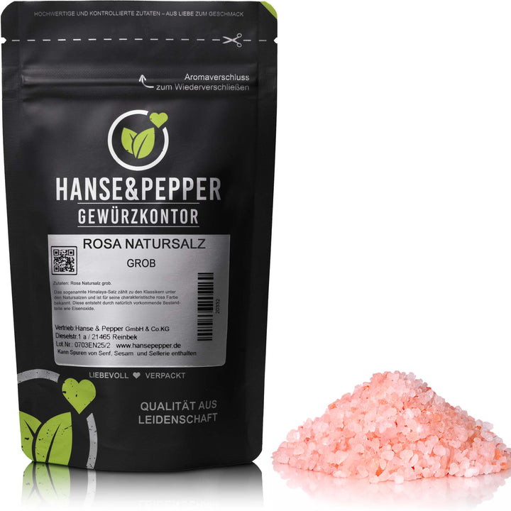 Produkttüte mit Rosa Natursalz - grob