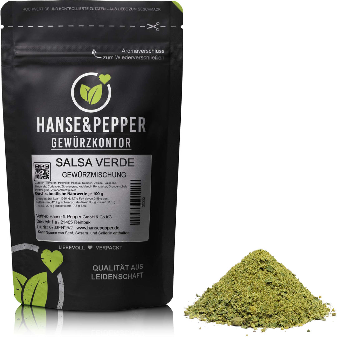Produkttüte mit Salsa Verde Gewürz