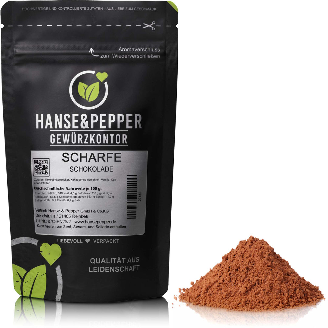 Produkttüte mit Scharfe Schokolade