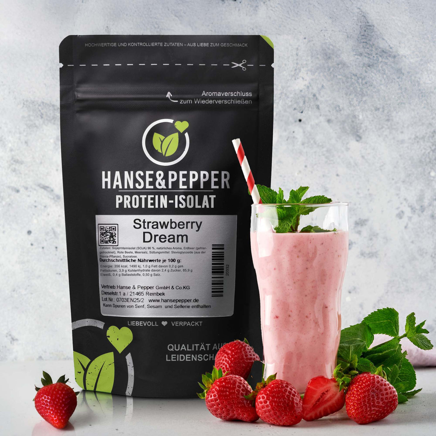 Veganes Proteinpulver aus Sojaprotein-Isolat - Hoher Proteingehalt