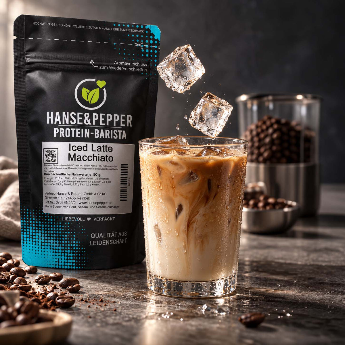Barista Protein - Veganes Eiweiß für Iced Coffee & Shakes
