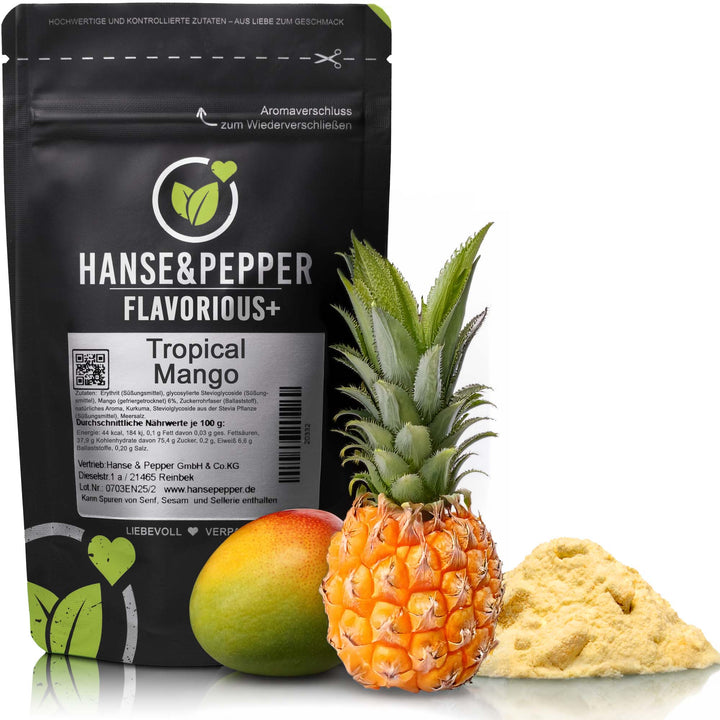 Flavorious+ Geschmackspulver - natürlich gesüßt mit Erythrit & Stevia