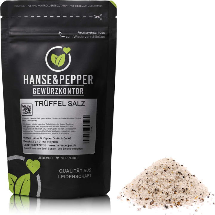 Produkttüte mit Trüffel Salz