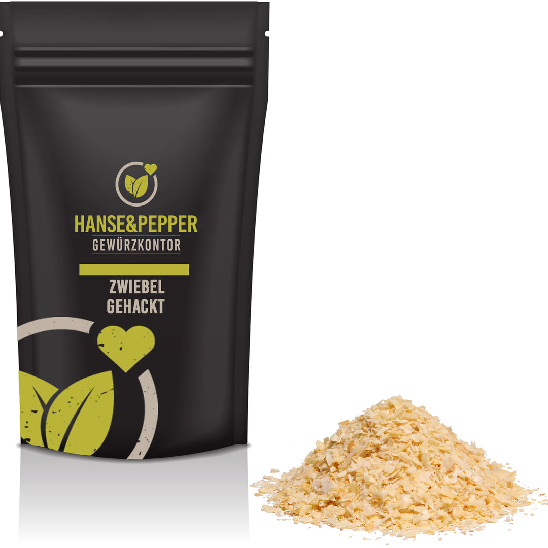 Produkttüte mit Zwiebel minced Gewürz