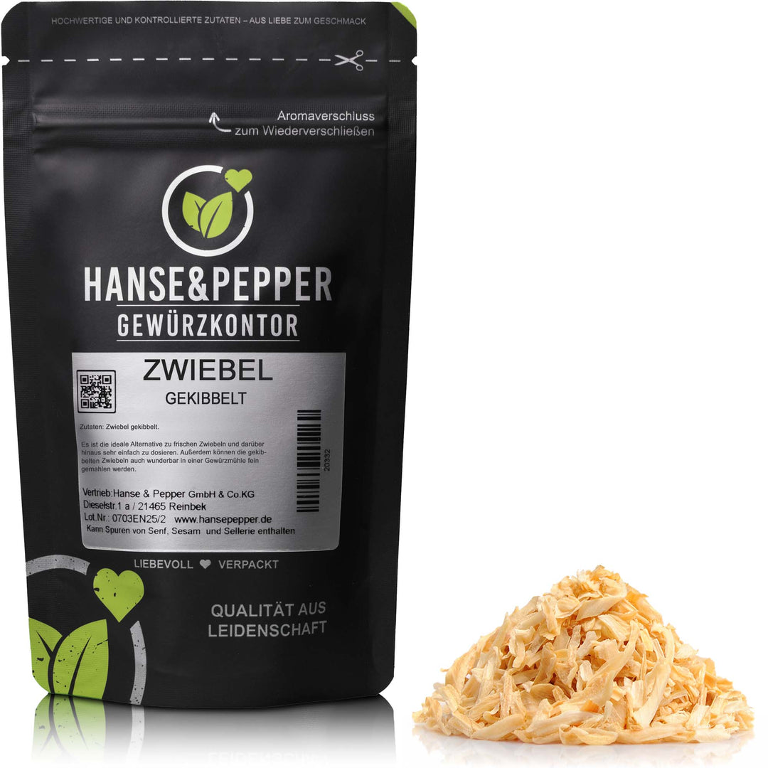 Produkttüte mit Zwiebel Gewürz